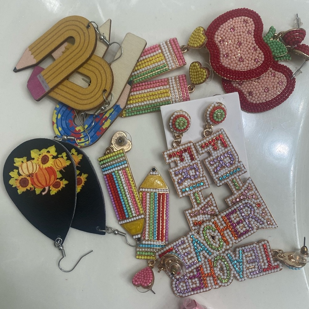Teacher earrings